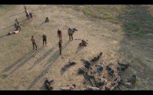 La matanza del granero de Hershel. Uno de los puntos álgidos de la segunda temporada, y de la serie
