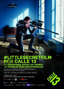 Cartel promocional de #littlesecretfilm por calle 13
