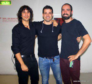 Antiguo line-up de DIM. De izda a dcha: Alex Sanz (bajo), Xabi Jareño (bat.) y Adrián M. Vallejo (guit)