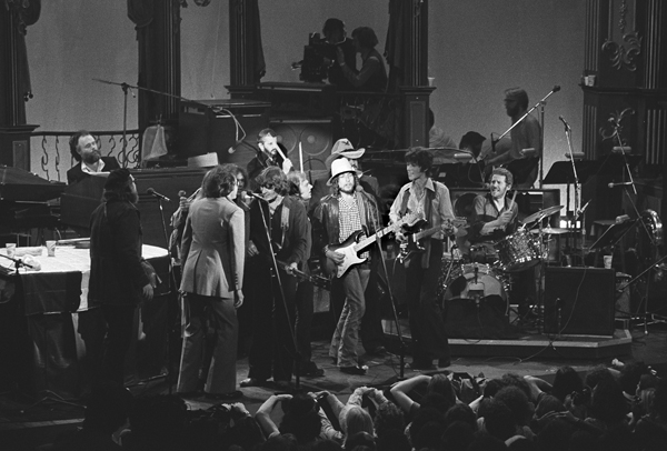 "The Band" junto a Bob Dylan y resto de invitados